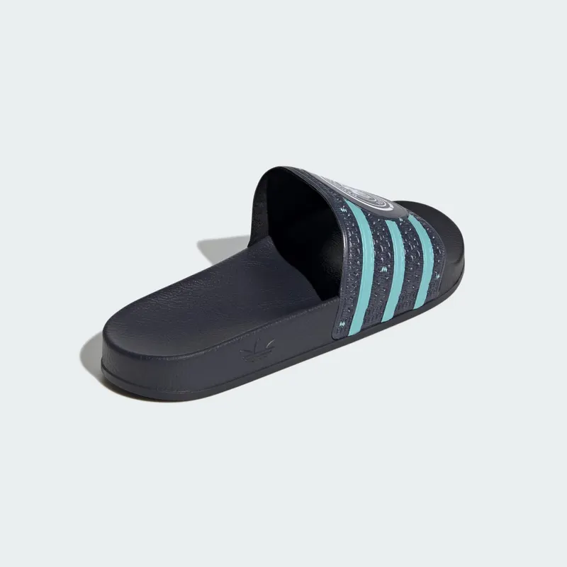 Adidas DUITSLAND TREFOIL Slides Collegiate Navy / Flash Aqua / Collegiate Navy (KZ9405)