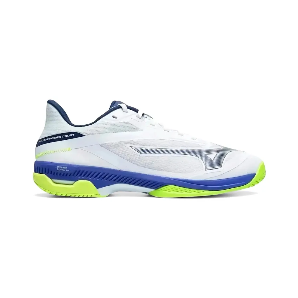 Mizuno Wave Exceed Court AC White Dazzling Blue Lightning (61GA251820)