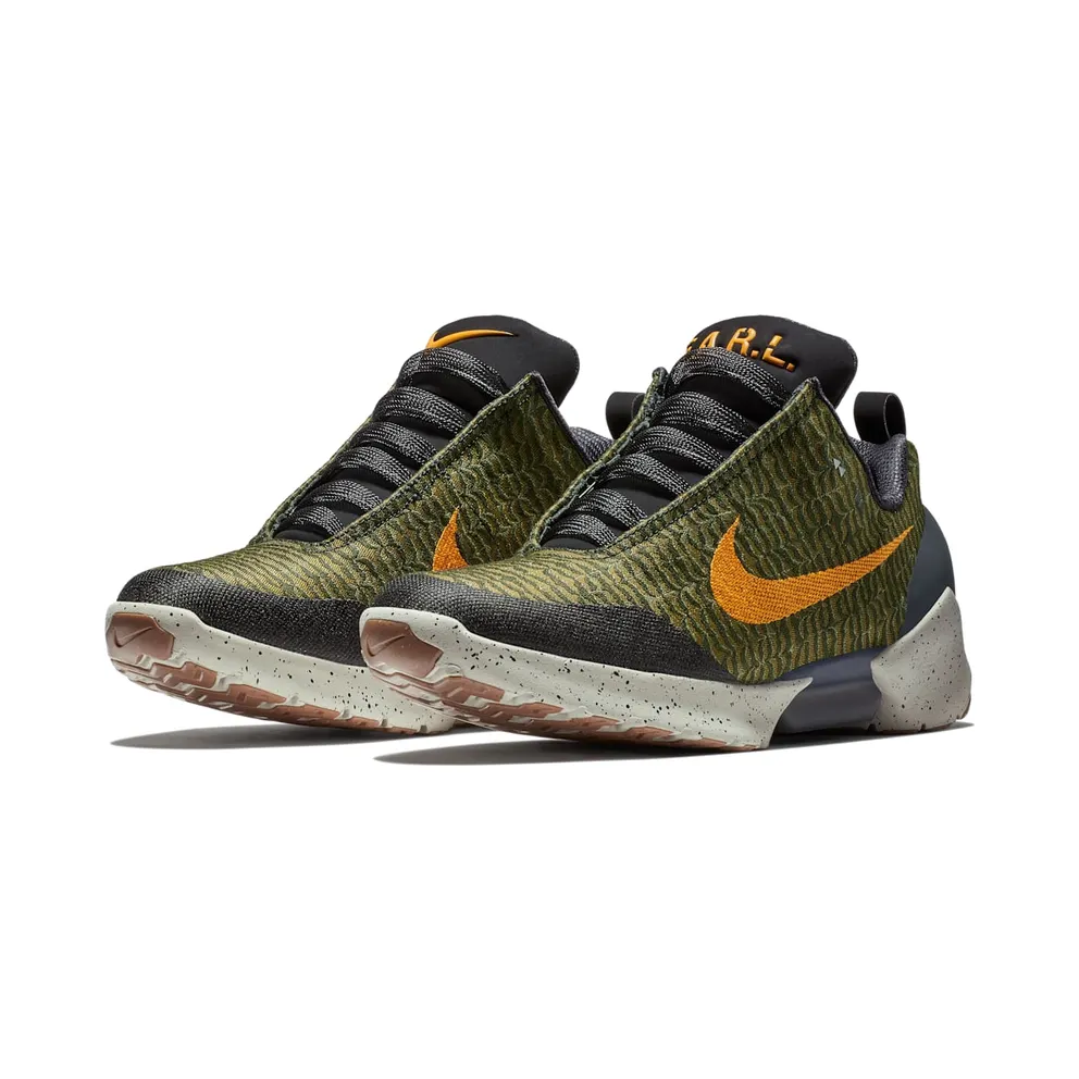 Nike HyperAdapt 1.0 Olive Flak Olive Flak/Orange Peel-Black-Sequoia (843871-300)