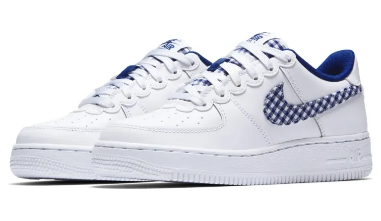 Nike Air Force 1 Low Gingham Pack (GS) (AV6232-100)