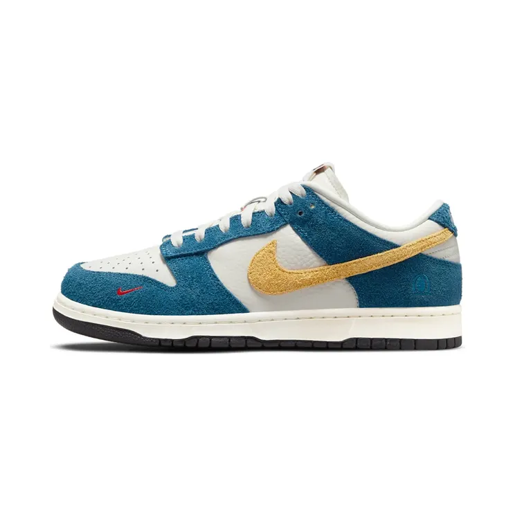 Nike Kasina x Dunk Low ’80s Bus’ Sail/University Gold/Industrial Blue (CZ6501-100)