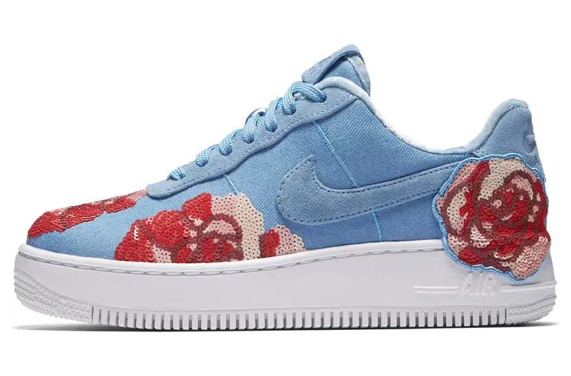 Nike Air Force 1 Upstep Low Denim Rose Sky (W) (898421-402)