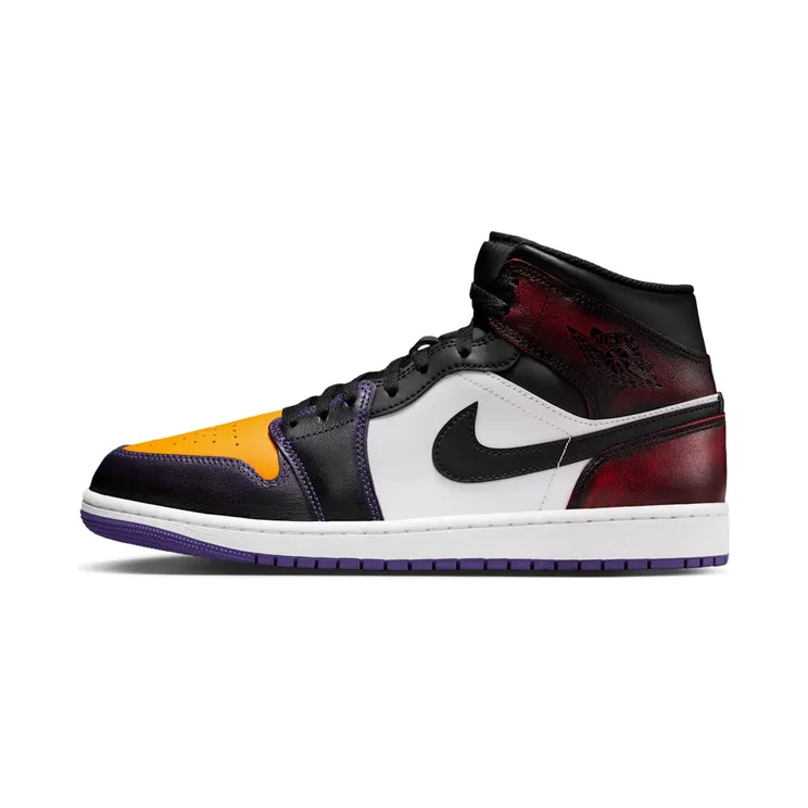 Jordan 1 Mid SE LA to Chicago “True Red / White / Court Purple / Black” (IQ9383-611)
