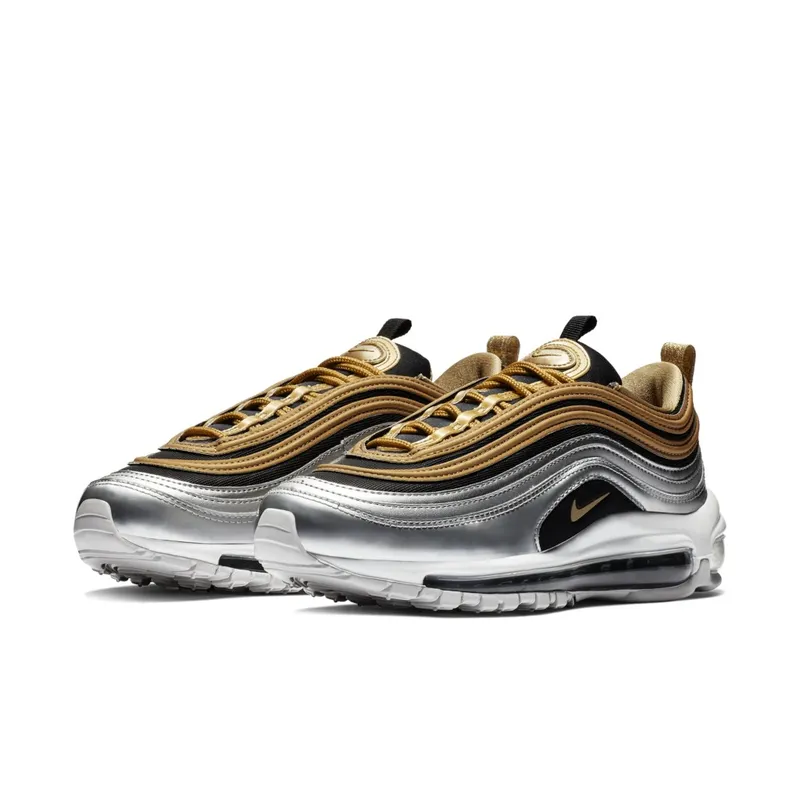 Nike Womens Air Max 97 Metallic Gold Silver (2018) (AQ4137-700)