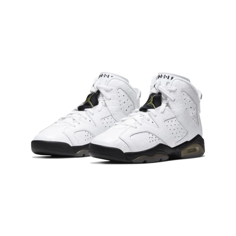 Jordan 6 Retro Alligator (GS) Neutral Grey/Black-White (384665-110)