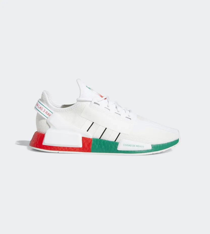 Adidas NMD_R1 V2 ‘United By – Mexico City’ Cloud White/Core Black/Bold Green (FY1160)