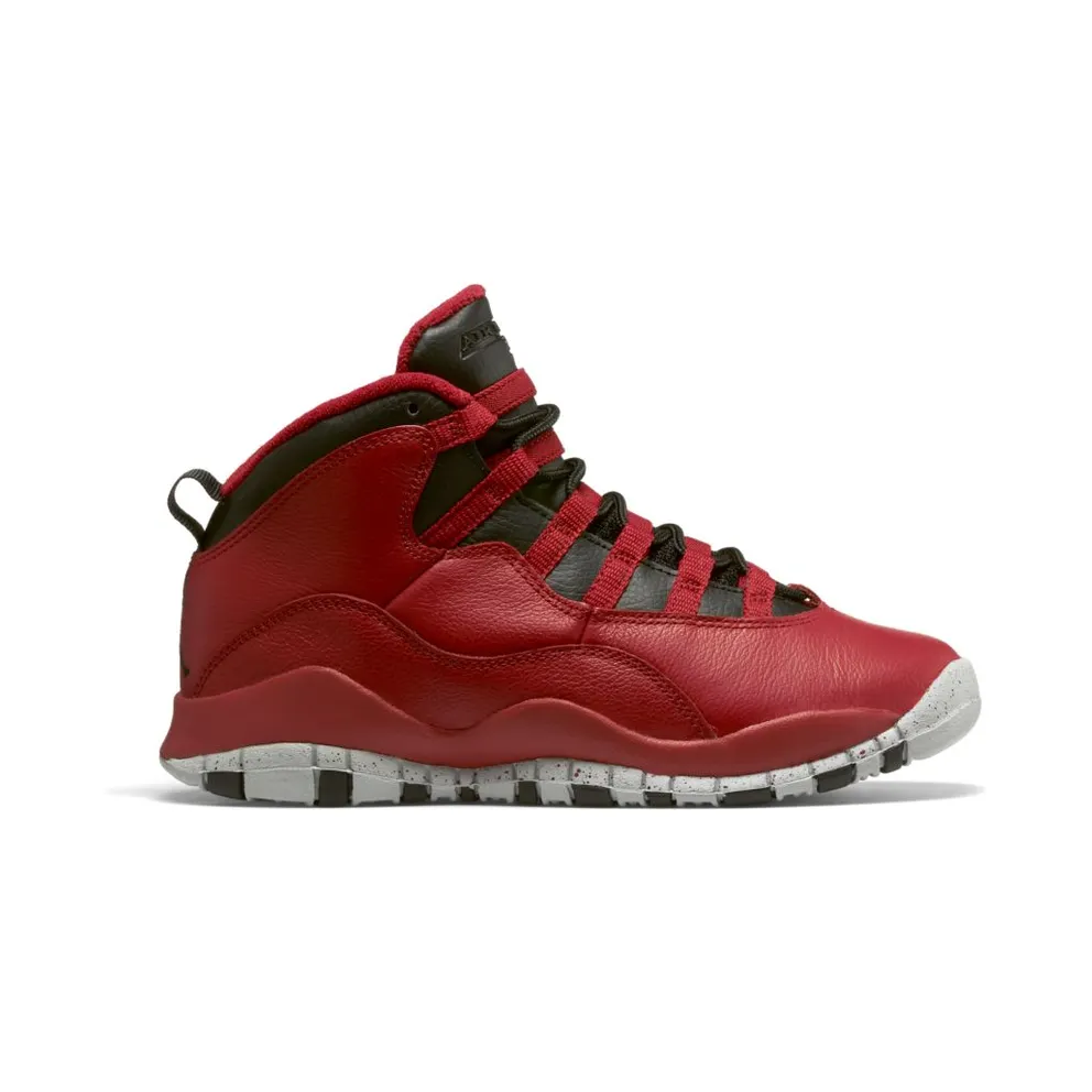 Jordan 10 Retro Bulls Over Broadway (GS) Gym Red/Black/Wolf Grey (705179-601)
