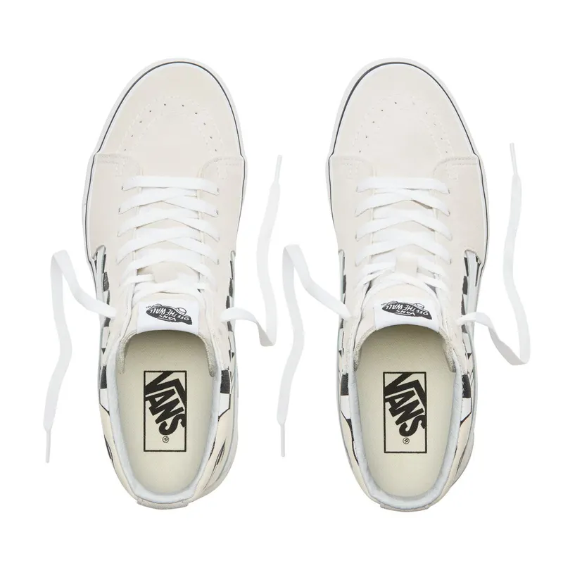 Vans Sk8-Hi Checkerboard Flame White Classic White/True White (VN0A38GERX7)