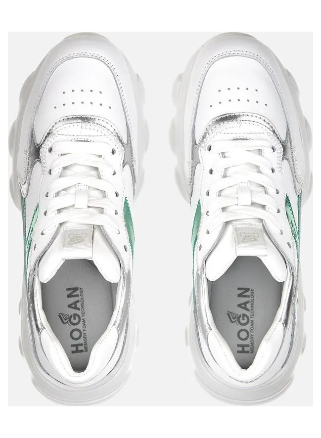 Hogan Hyperactive White Silver Green (HXW5400DQ01NOX0RU2) (3)
