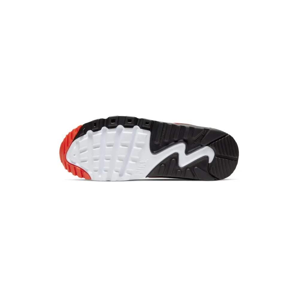 Nike Air Max 90 White Yellow Black Crimson (GS) White/Chrome Yellow-Black-Bright Crimson (833412-120)