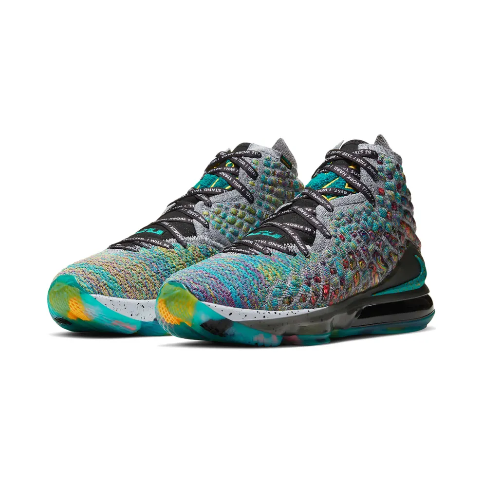 Nike LeBron 17 I Promise Green Slate Heather/Neptune Green-Black-White (CD5052-300)
