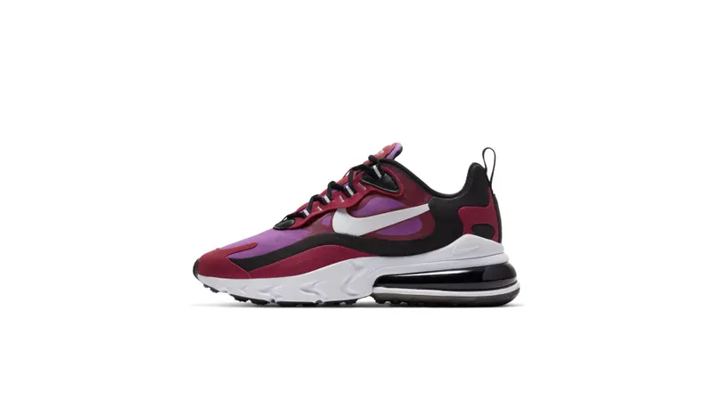 Nike Air Max 270 React Noble Red (W) White/Black.Noble Red/Vivid Purple (CI3899-600)