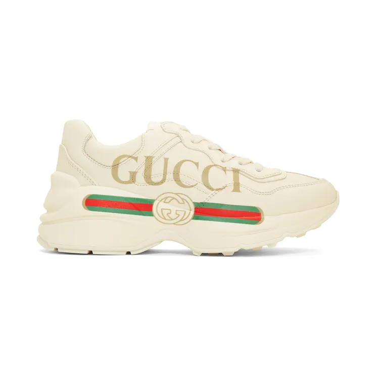 Gucci Off-White Vintage Logo Rhyton Sneakers (528892 DRW00)