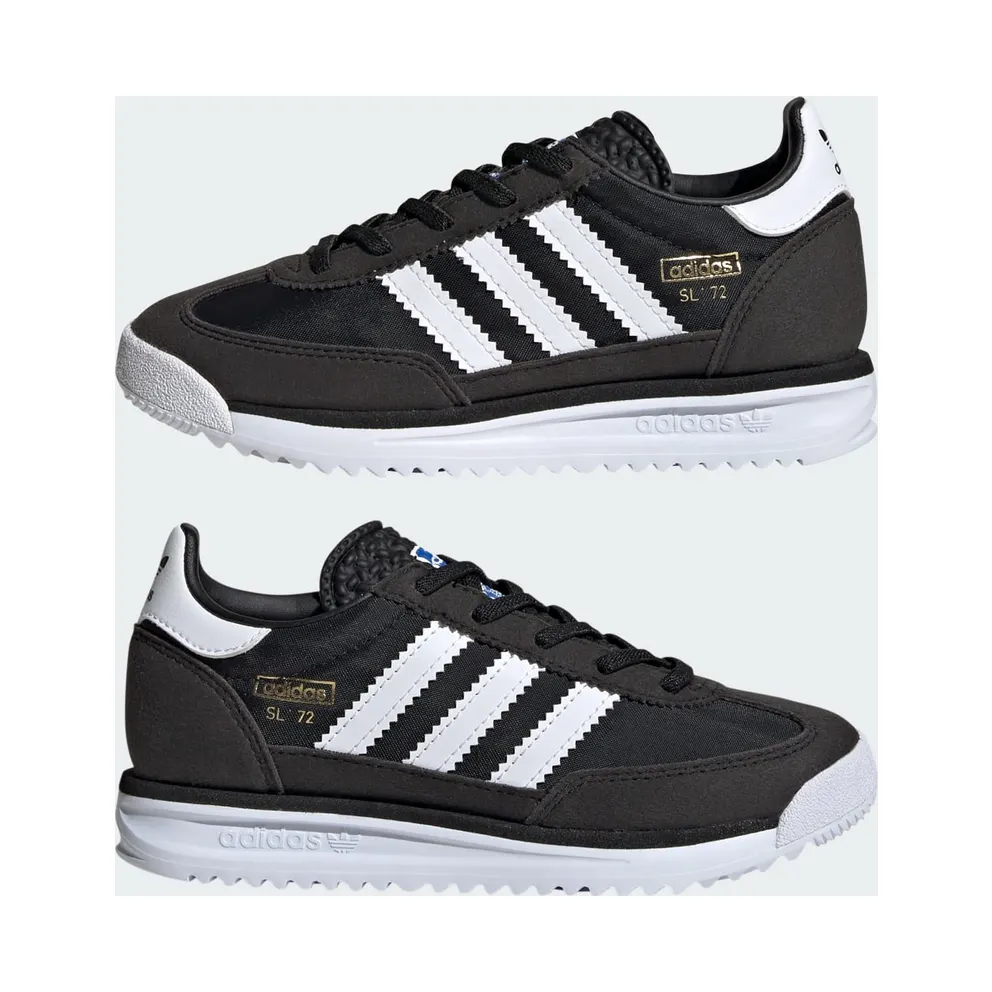 Adidas SL 72 RS Elastic Laces Kids Core Black / Cloud White / Blue (IH2982)