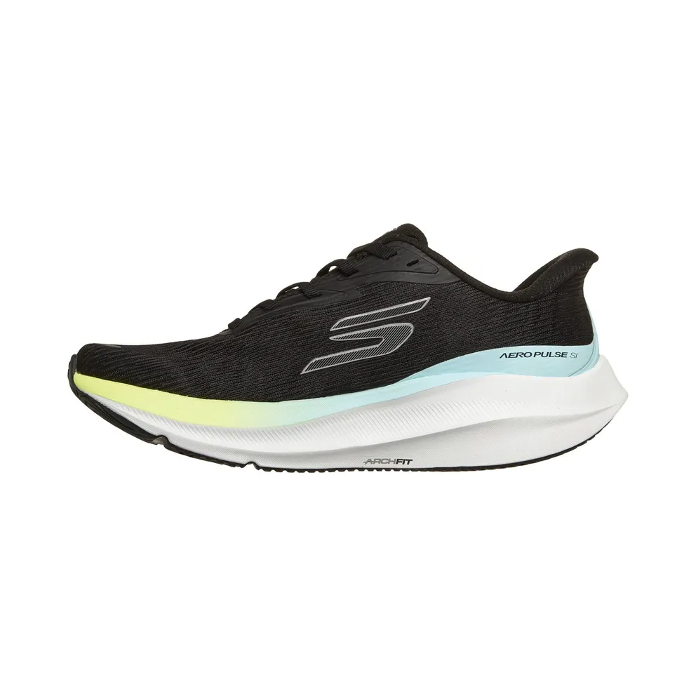 Skechers Slip-ins: Aero Pulse Sneaker Black/Yellow/Blue
