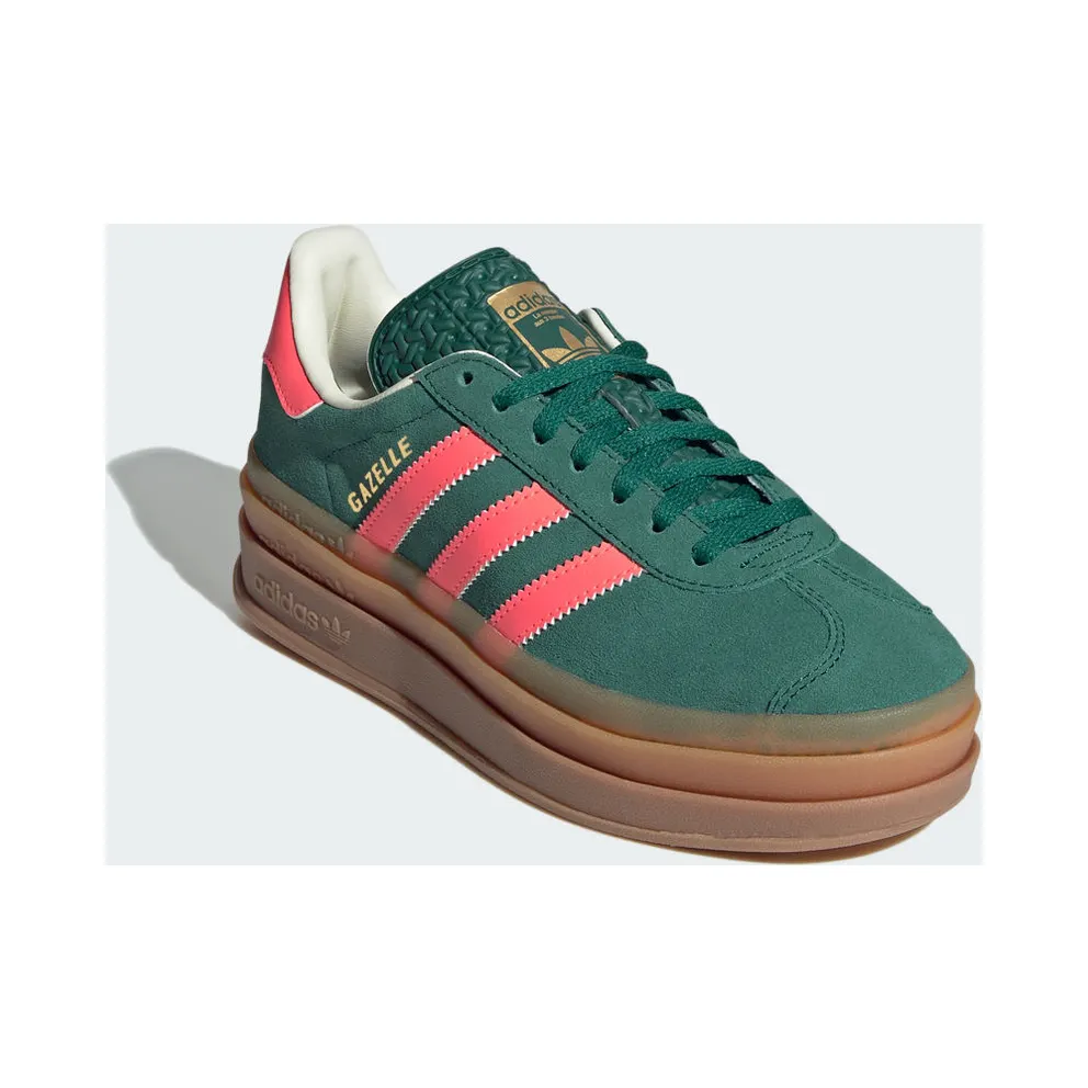 Adidas Gazelle Bold Kids Collegiate Green / Signal Coral / Cream White (JQ7408)