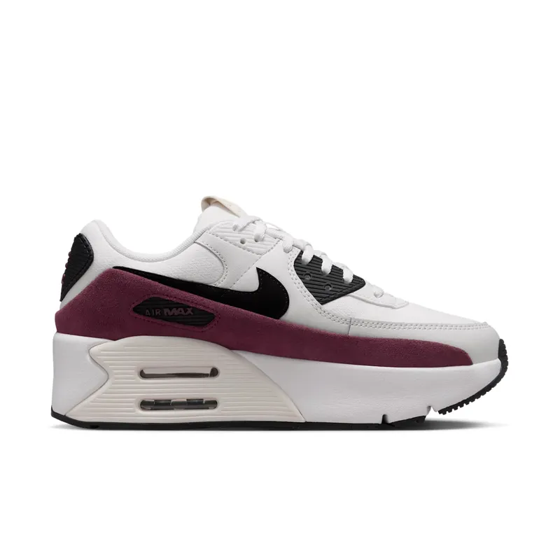 Nike Air Max 90 LV8 Sail Night Maroon Phantom Black (FD4328-107)
