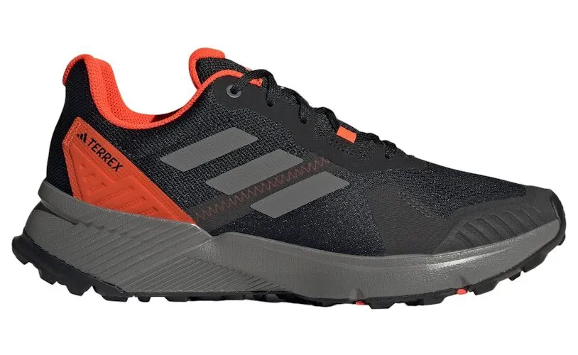 adidas Terrex Soulstride Trail Core Black Grey Solar Red (IF5010)