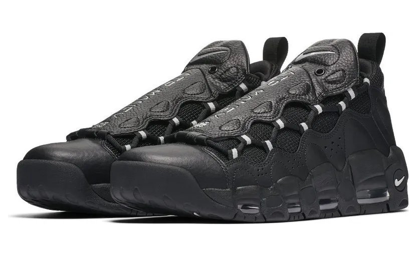 Nike Air More Money Black Metallic Silver
