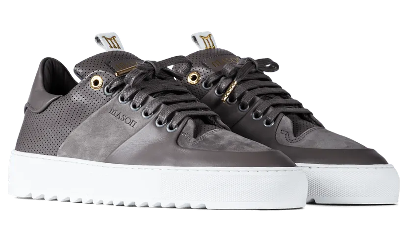 Mason Garments Roma Classic – Leather/Nubuck – Grey Grau (SS19-14B)