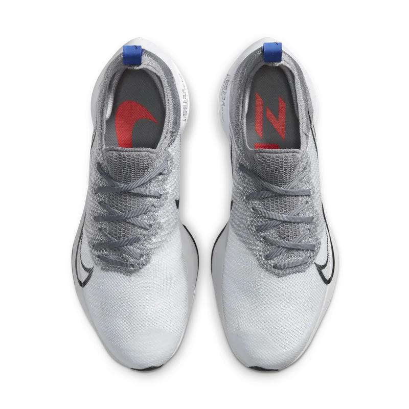 Nike Air Zoom Tempo Next% Particle Grey White Particle Grey/Pure Platinum-Bright Crimson-White (CI9923-002)