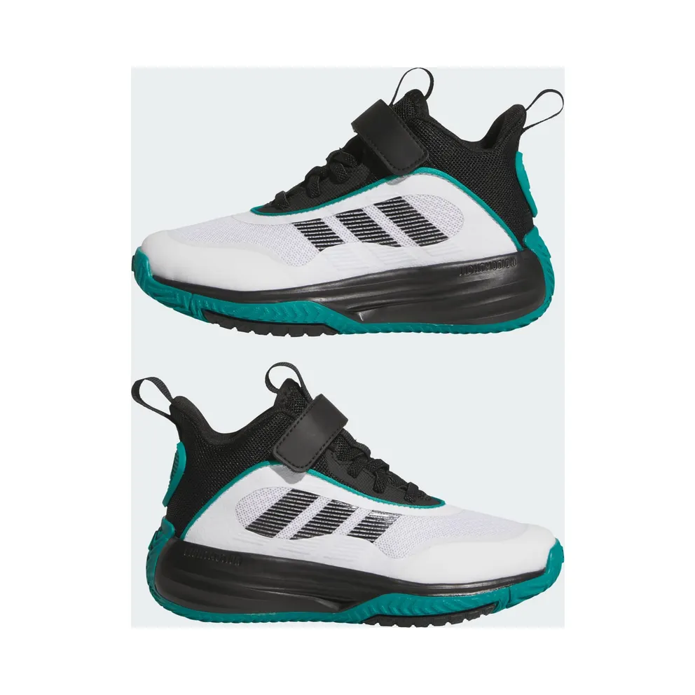 adidas Ownthegame 3.0 Cloud White Core Black Pure Teal (JQ7940)