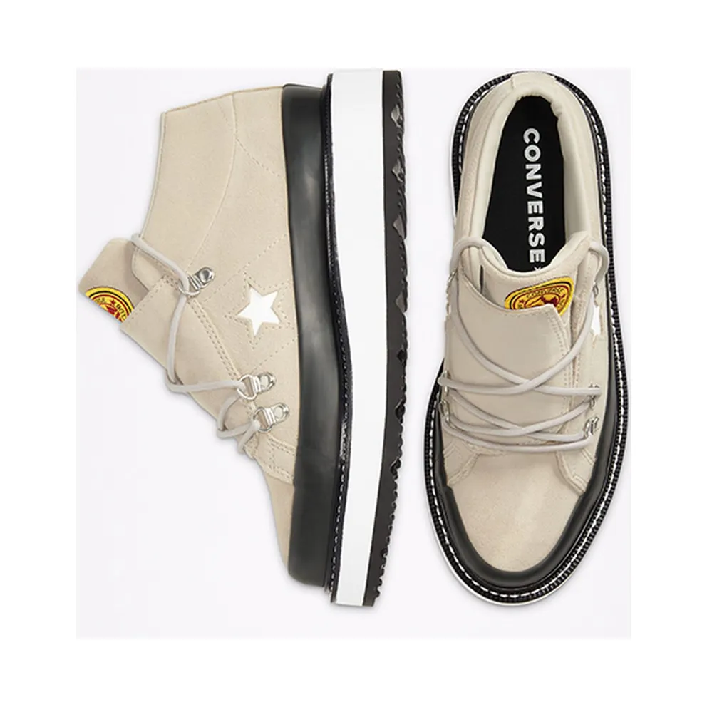 Converse Fleece Lined Boot One Star Mid Papyrus/black/white (566164C)