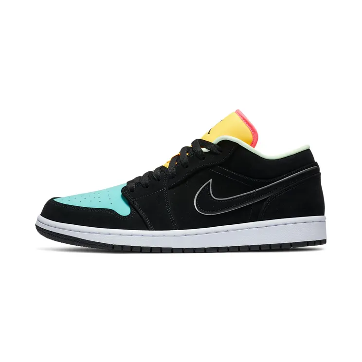 Air Jordan 1 Low SE “Black / Aurora Green / Laser Orange” (CK3022-013)
