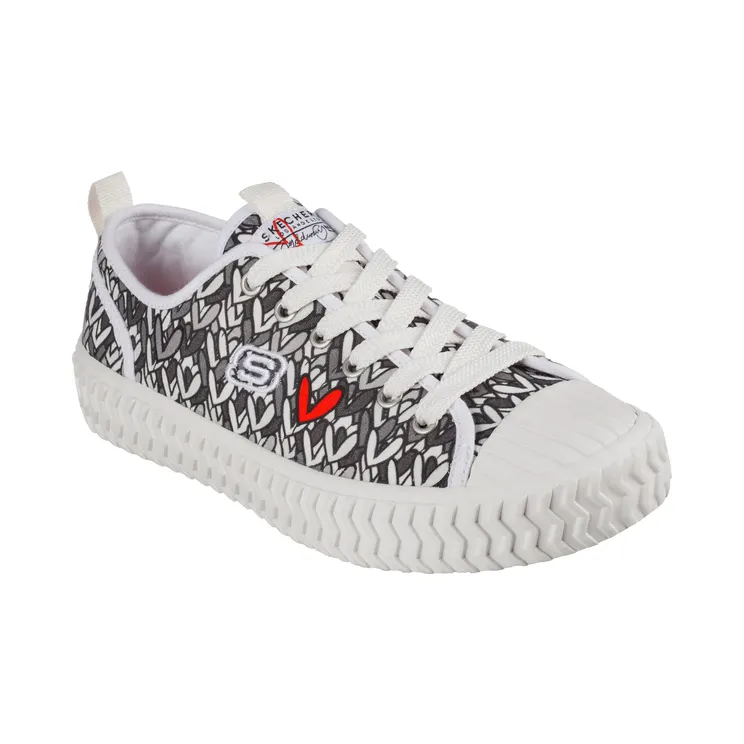 Skechers JGoldcrown: Street Trax One that Stands Out “White / Black (155501 Wbk)” (155501WBK)
