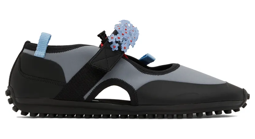 Cecilie Bahnsen Black & Gray Sara Open Sneakers (01.22-SH0005)