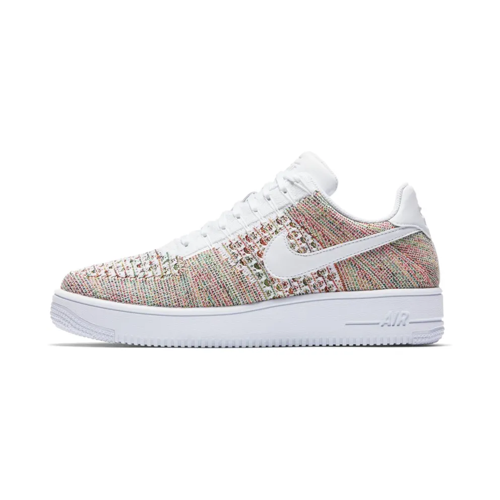 Nike Air Force 1 Ultra Flyknit Low Multi-Color Yellow Strike/White-Bright Crimson-White (817419-701)