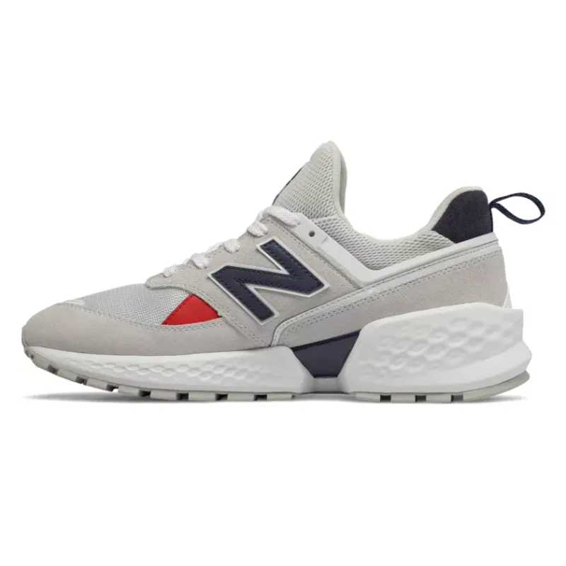 New Balance 574 Sport Grey Nimbus Cloud Grey/Navy-Red (MS574GNC)