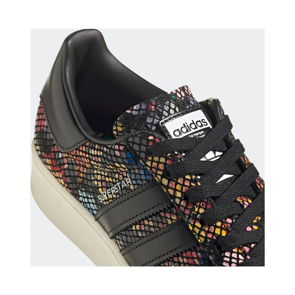 adidas Superstar Bold Core Black / Off White / Red (FW3701)