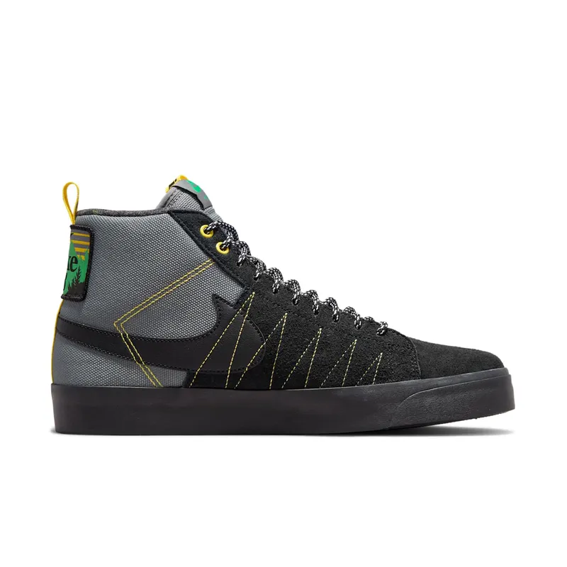 Nike Zoom Blazer Mid Acclimate Cool Grey Yellow Strike (DC8903-001)