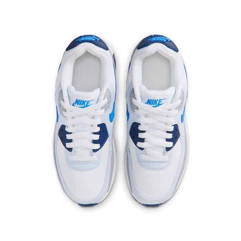 Nike Air Max 90 White/Midnight Navy/Football Grey/Blue Crystal (IQ0098-103)