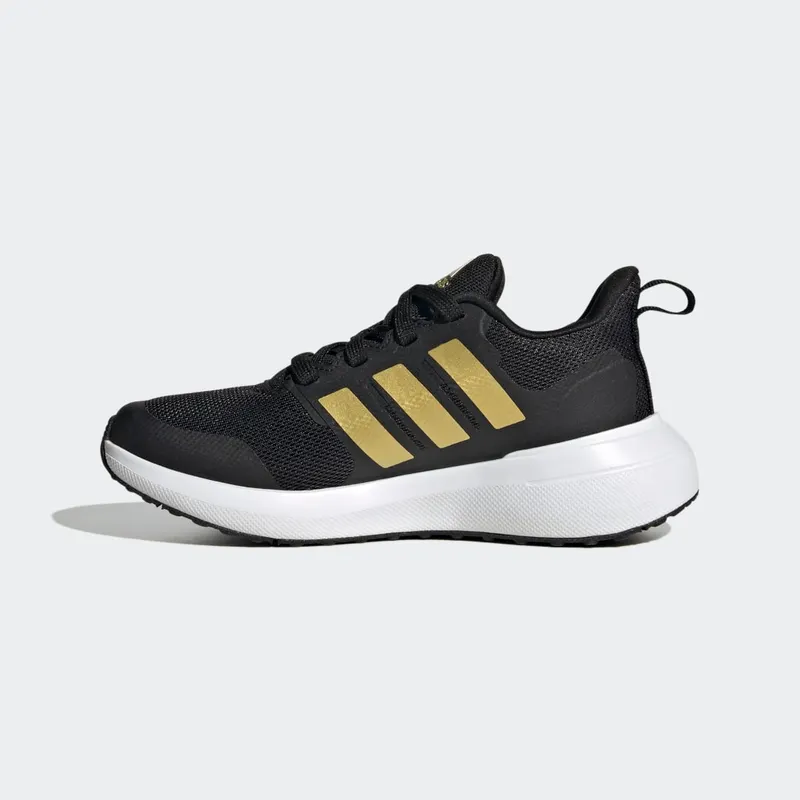 Adidas FortaRun 2.0 Cloudfoam Lace Core Black / Gold Metallic / Cloud White (HP5432)