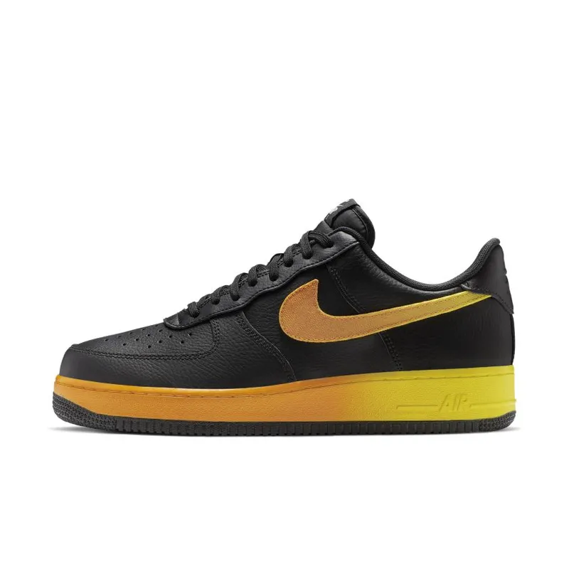 Nike Air Force 1 Low Black Yellow Orange Black/Opti Yellow-Orange Peel (CJ0524-001)