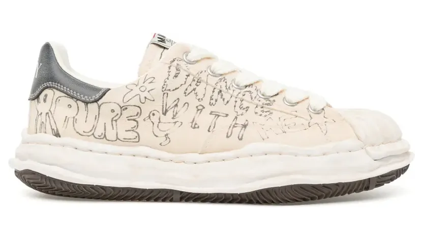 Maison MIHARA YASUHIRO Sneakers mit grafischem Print – Grau (MHRSN0WHITEMQWHX440)