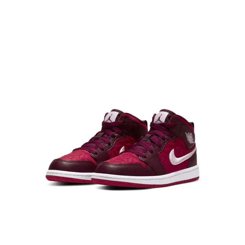 Jordan 1 Mid Red Quilt (PS) (AV5173-600)