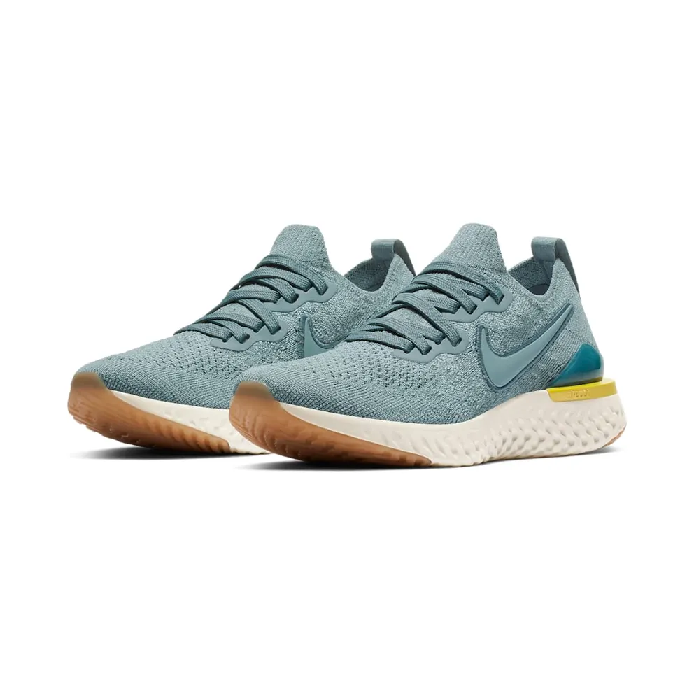 Nike Epic React Flyknit 2 Aviator Grey (GS) Aviator Grey/Black/Blue Fury (AQ3243-005)