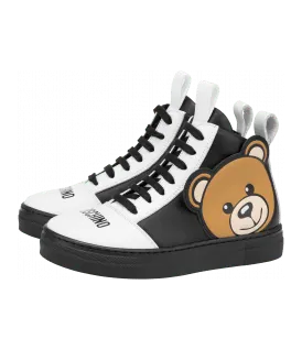 Moschino High Sneakers Aus Kalbsleder Teddy Patch (MNT68852MK019)