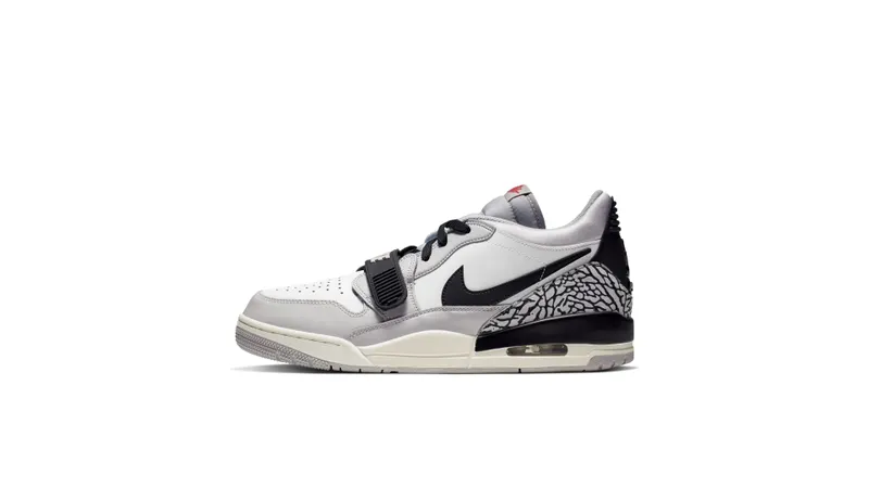 Jordan Legacy 312 Low Tech Grey Fire Red Black Summit White/Fire Red-Tech Grey-Black (CD7069-101)