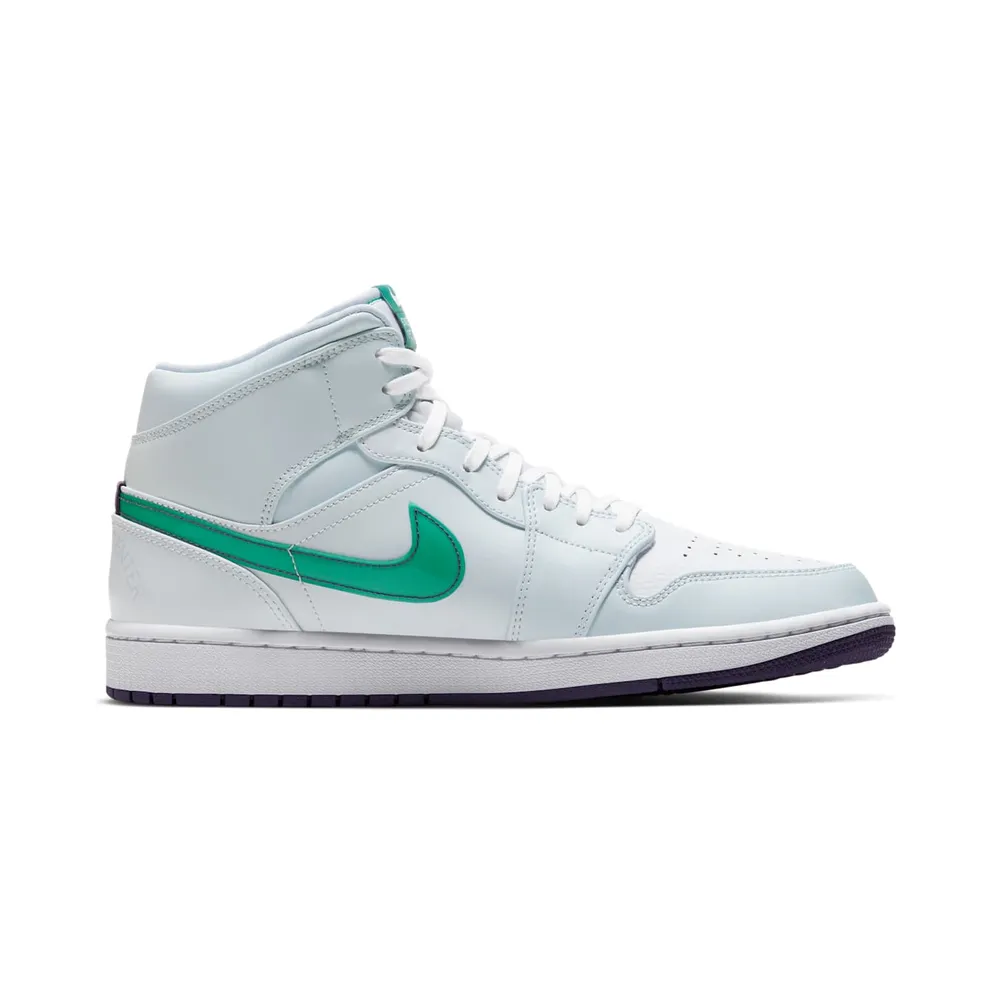 Jordan 1 Mid Pregame Pack Mindfulness Luka Doncic White/Green-Purple (CW5853-100)