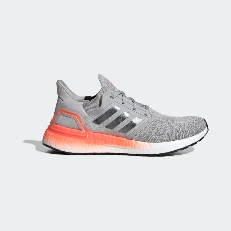 adidas Ultraboost 20 Grey Two / Night Metallic / Signal Coral (EG0719)