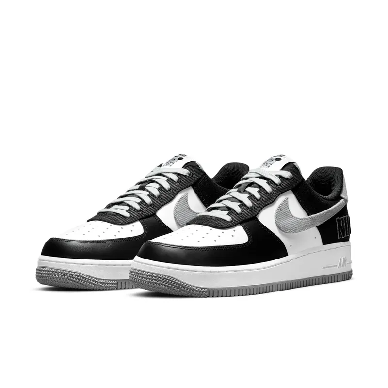 Nike Air Force 1 LV8 EMB ‘Black Flat Silver’ (2021) (CT2301-001)