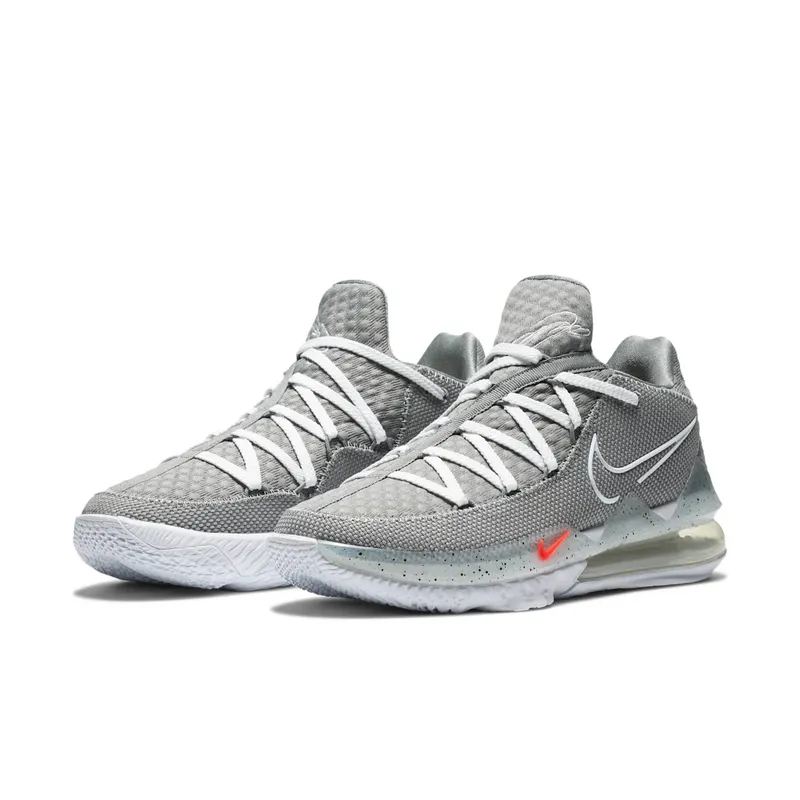Nike LeBron 17 Low Particle Grey Particle Grey/White-Light Smoke Grey-Black (CD5007-004)