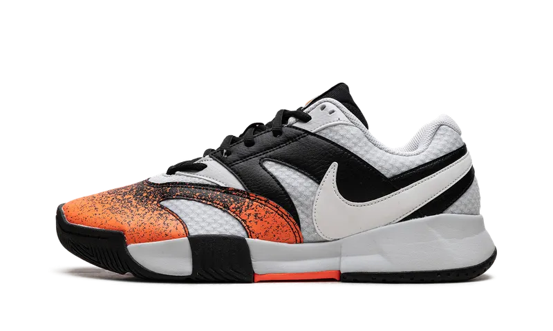 Nike Court Lite 4 Premium “Pure Platinum Black Hyper Crimson White” (FQ8718-002)