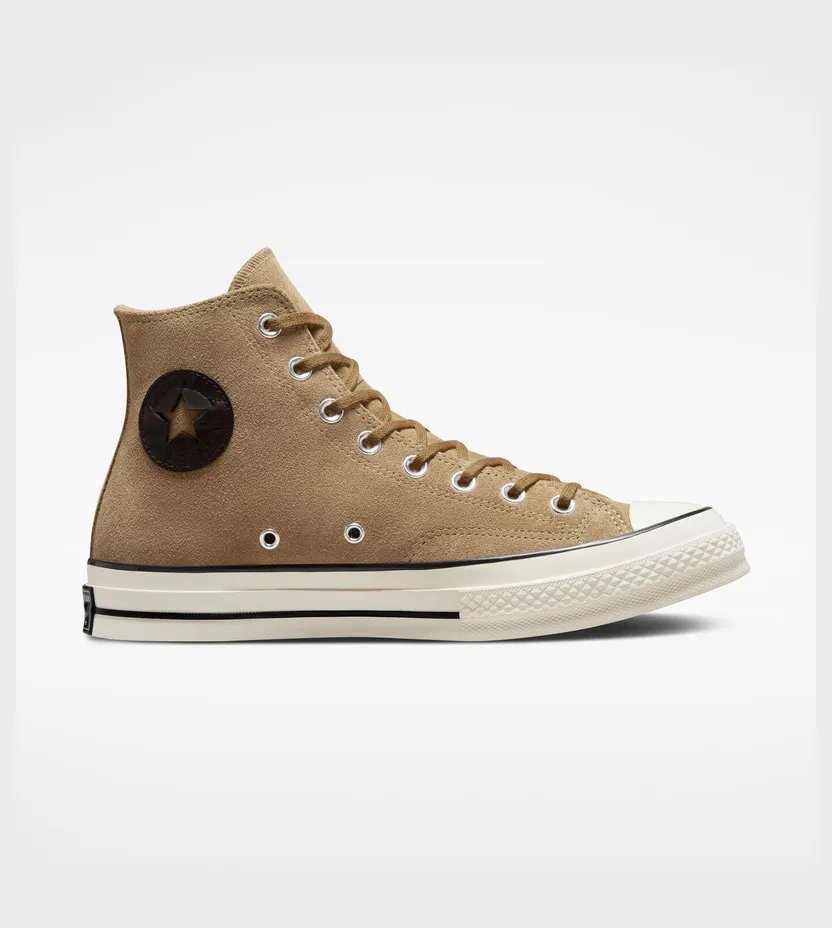 Converse Chuck 70 Suede Sand Dune/egret/zwart