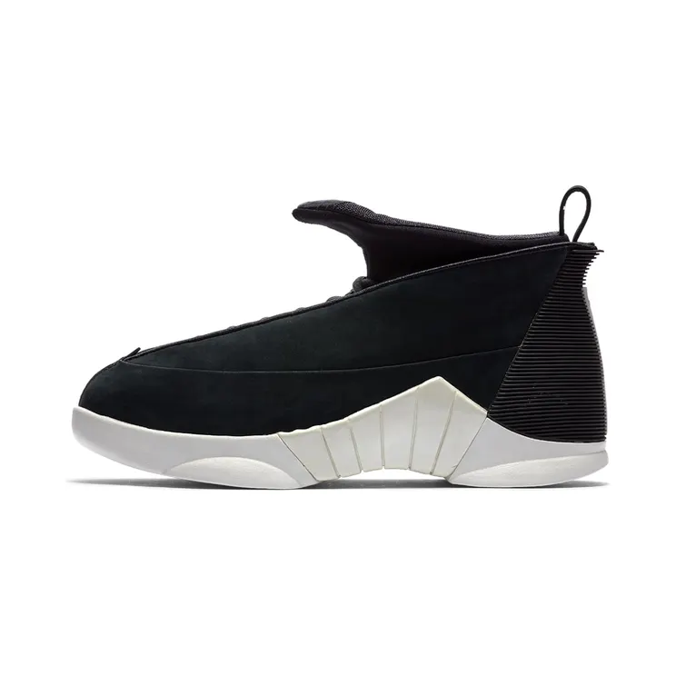 Jordan 15 Retro PSNY Black Suede “Black / Sail” (921194-011)