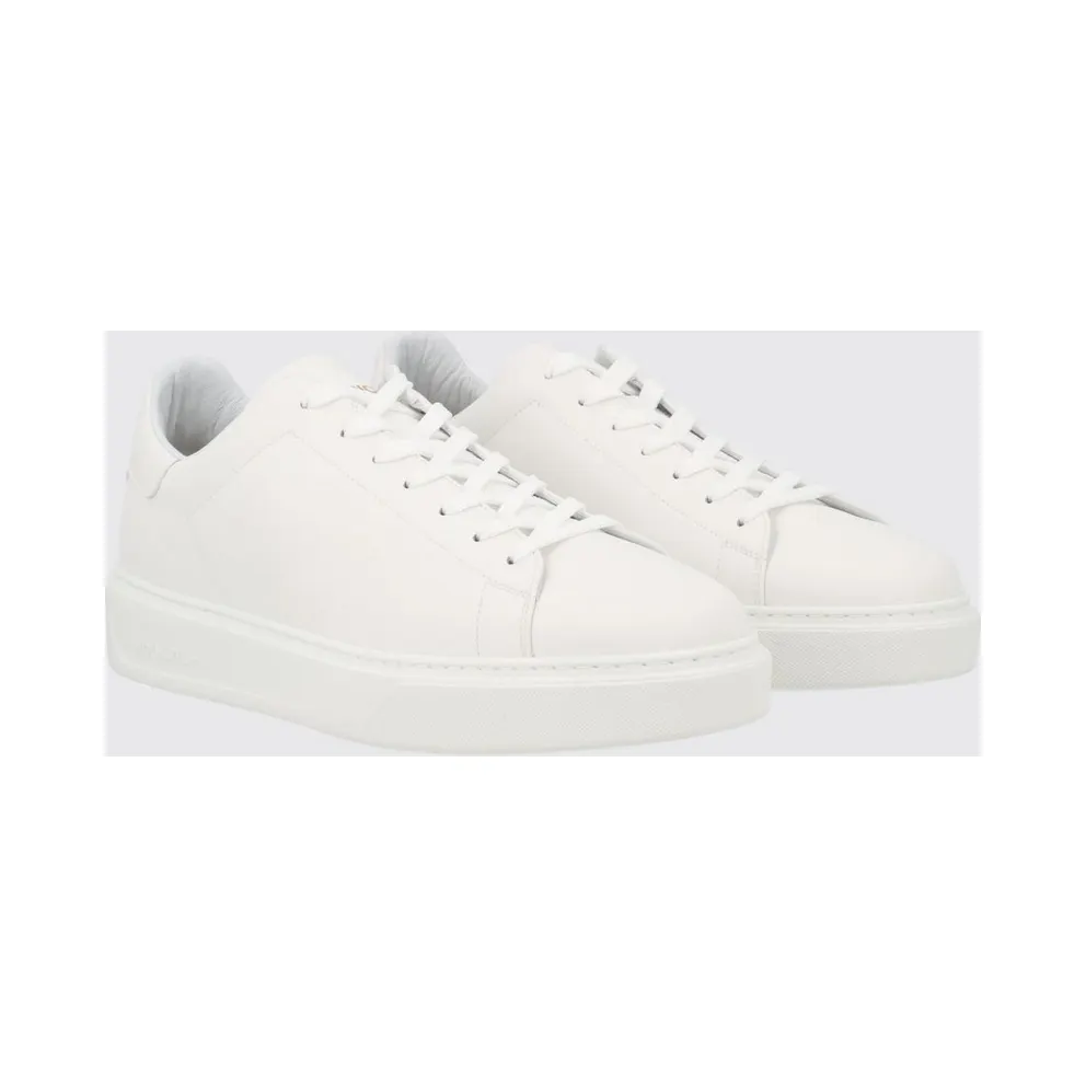 Woolrich Low-Top in Smooth Leather with Padded Ankle and Rear Logo White (WFM261001A00A0)